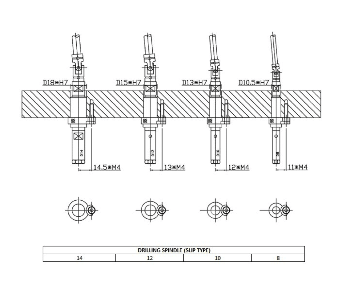 drilling spindle slip type dwg2