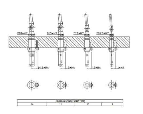 drilling spindle slip type dwg2